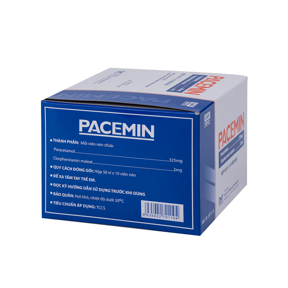 Pacemin nén H/50vỉ x10viên Hataphar