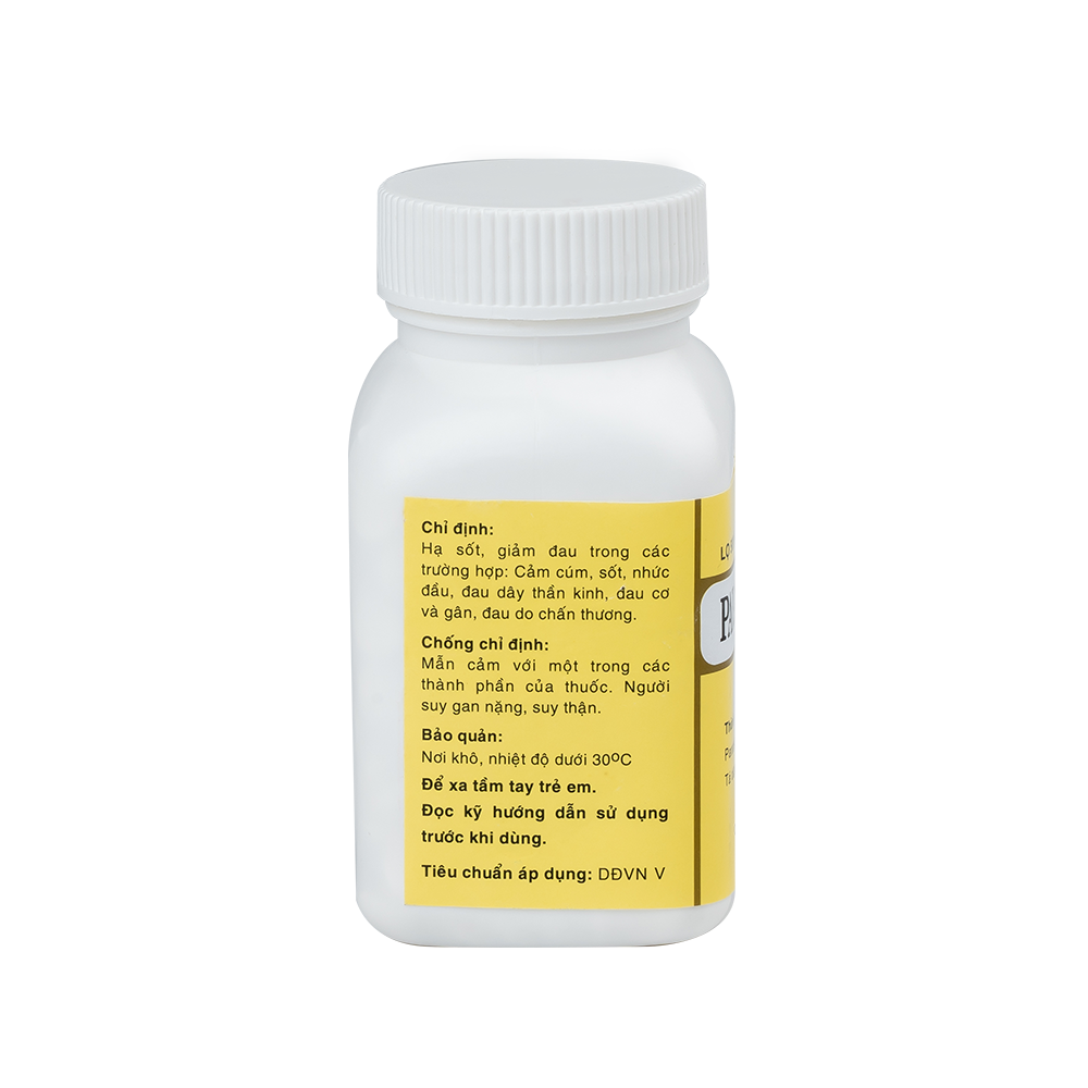 Paracetamol 0.1g lọ 500v Hataphar