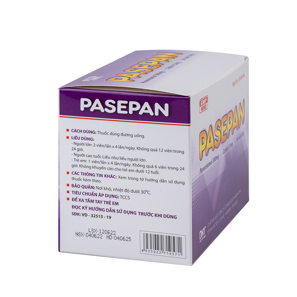 Pasepan H50 vỉ x 10v Hataphar