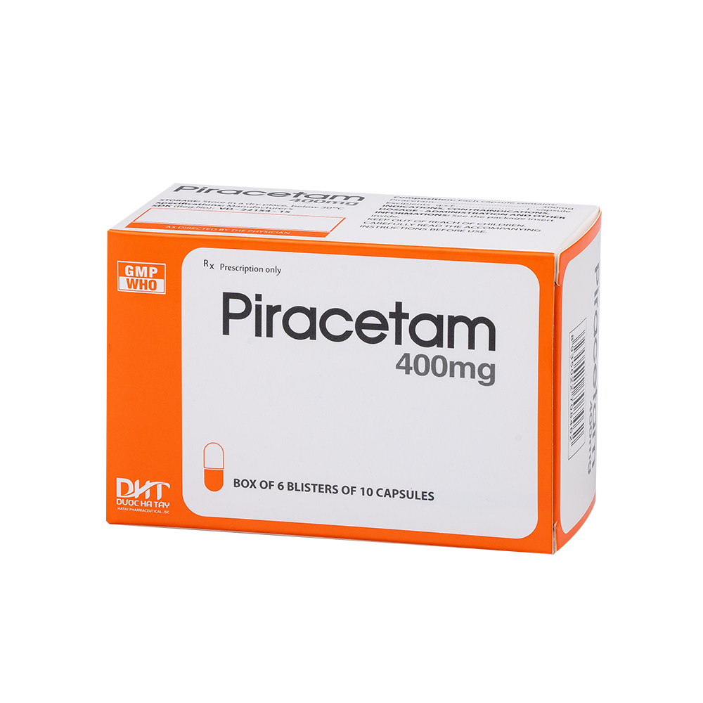 Piracetam Hộp 6 vỉ x 10 viên nang Hataphar