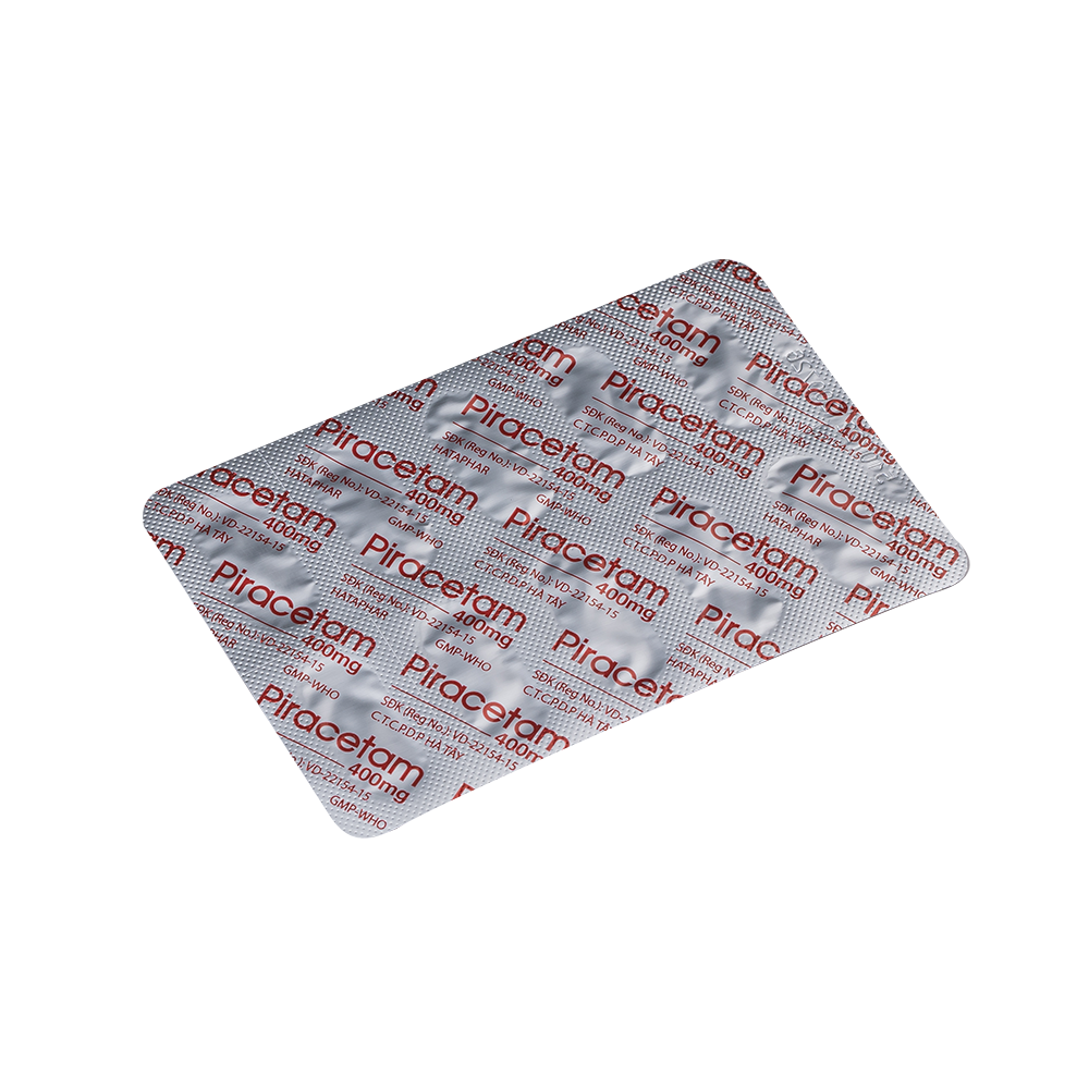 Piracetam Hộp 6 vỉ x 10 viên nang Hataphar