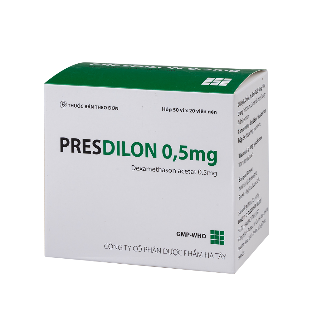 Presdilon 0,5mg H/50vỉ x20viên Hataphar