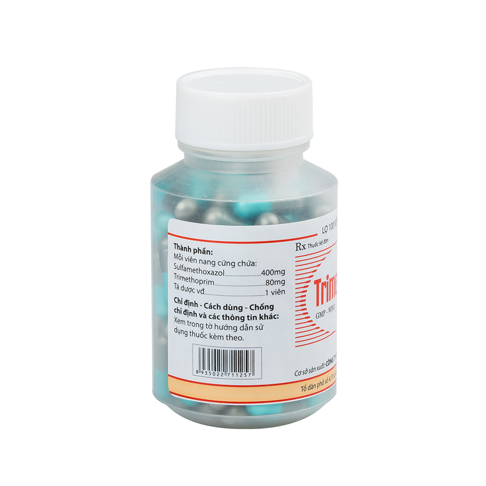 Trimeseptol  0,48g lọ 100viên nang Hataphar
