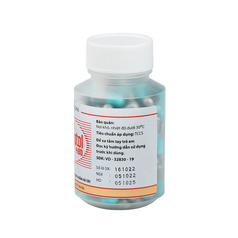 Trimeseptol  0,48g lọ 100viên nang Hataphar