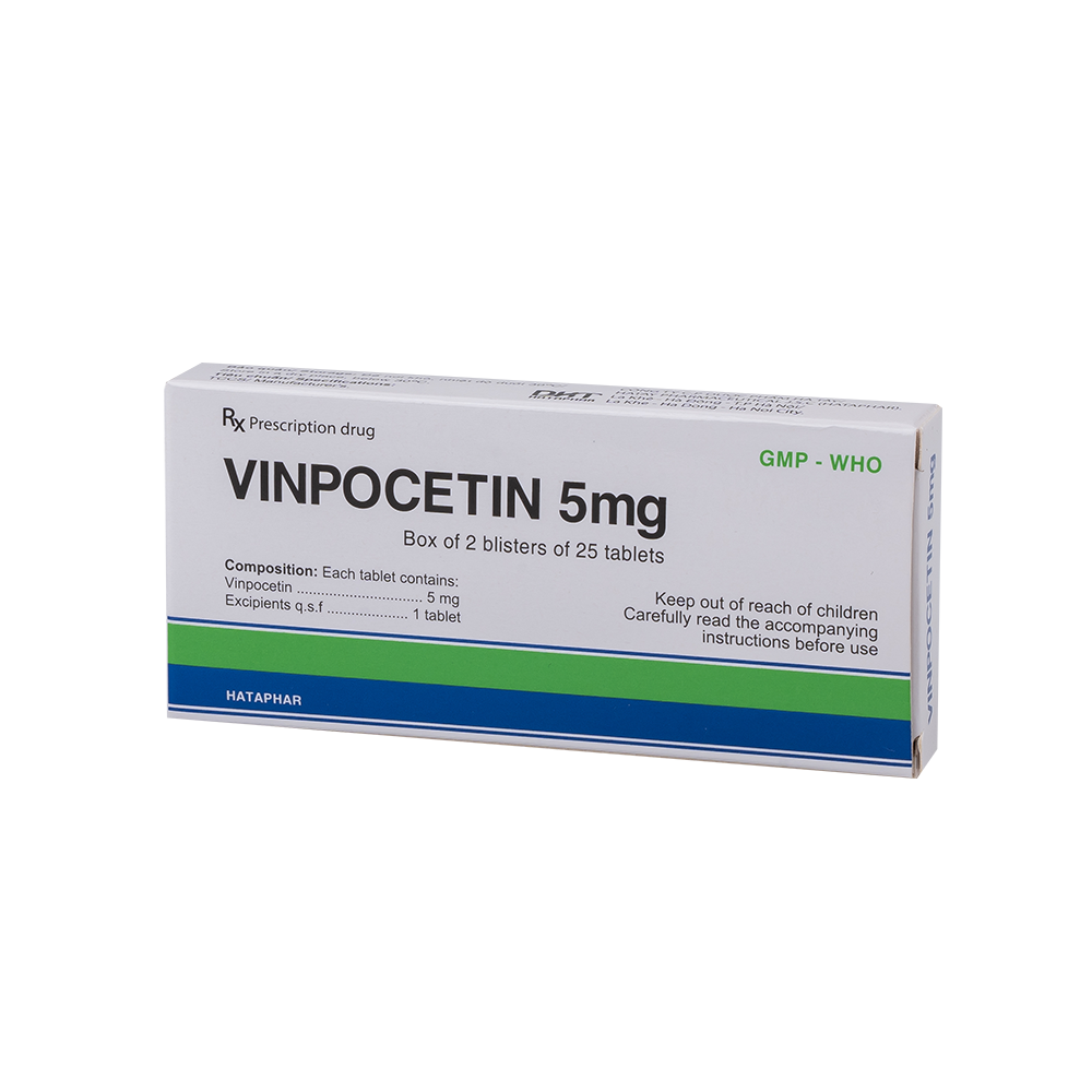 Vinpocetin Hộp 2vỉ x25 viên Hataphar