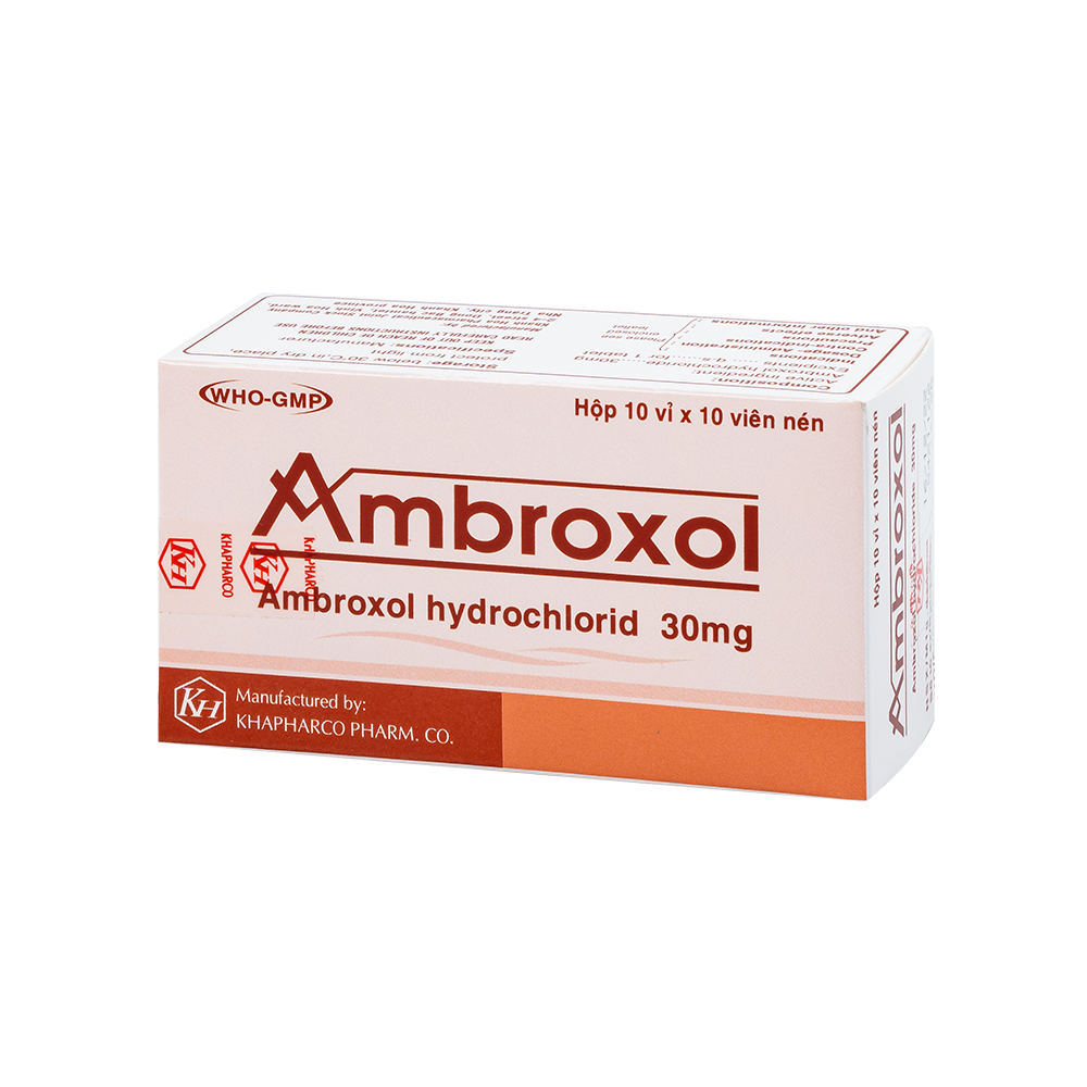 AMBROXOL Hộp 100 viên Khapharco