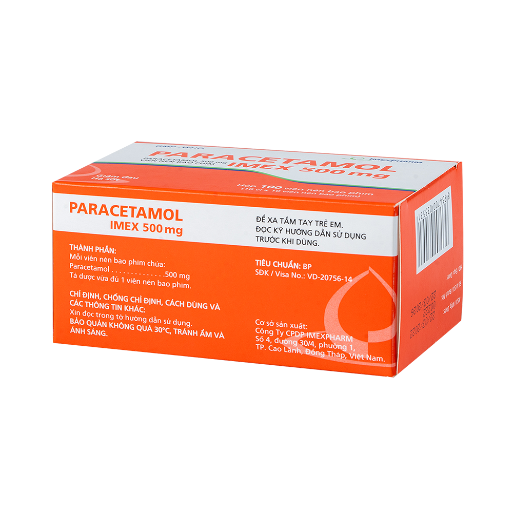 Paracetamol Imex 500mg