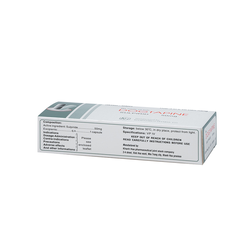 DOGTAPINE 50mg VNang Hộp 30 viên Khapharco