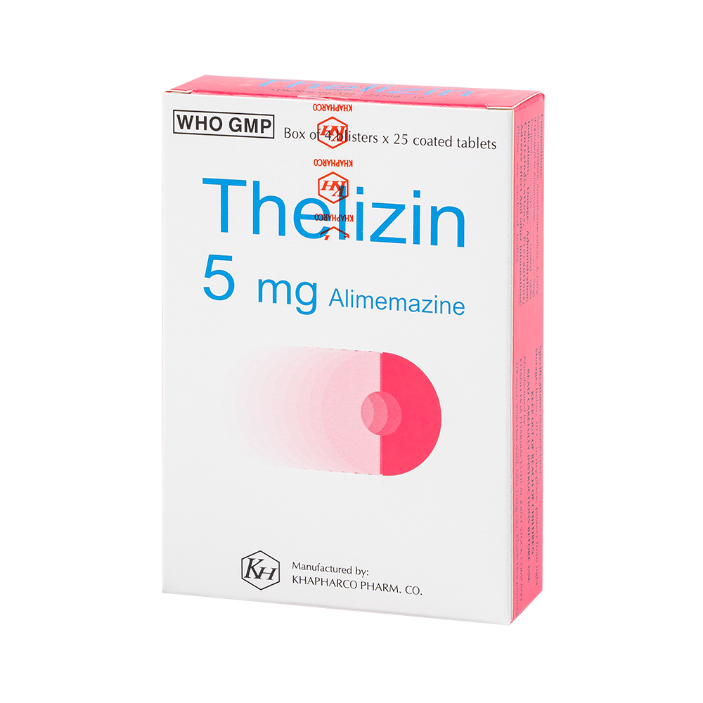 THELIZIN 5mg Hộp 100 viên Khapharco