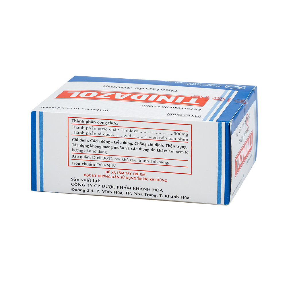TINIDAZOL Hộp 100 viên Khapharco