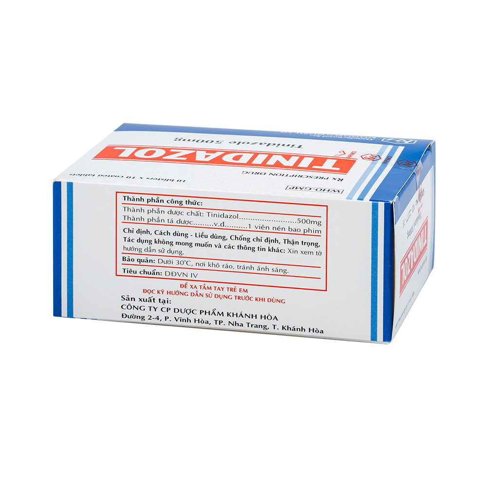 TINIDAZOL Hộp 100 viên Khapharco