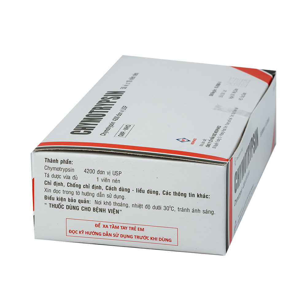 Chymotrypsin Hộp 50 vỉ x 10 viên Medipharco