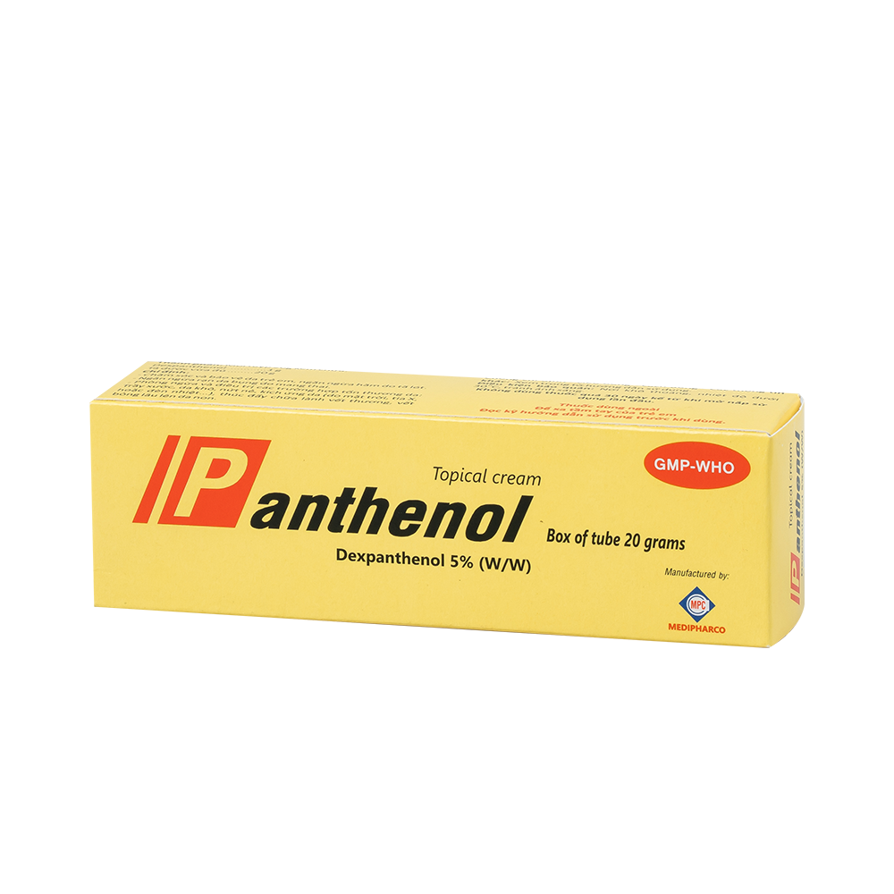 Panthenol 20g Hộp 1 tuýp 20g Medipharco