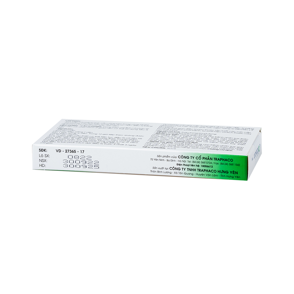 Colchicin 1mg Hộp 1 vỉ x 20 viên Traphaco