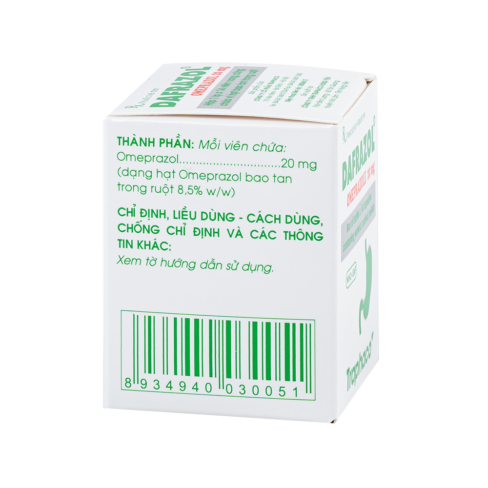 Dafrazol 20mg Lọ 14 viên Traphaco