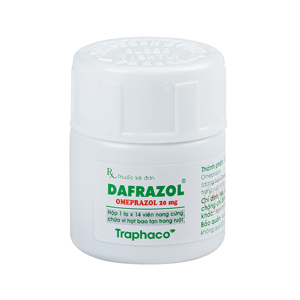 Dafrazol 20mg Lọ 14 viên Traphaco