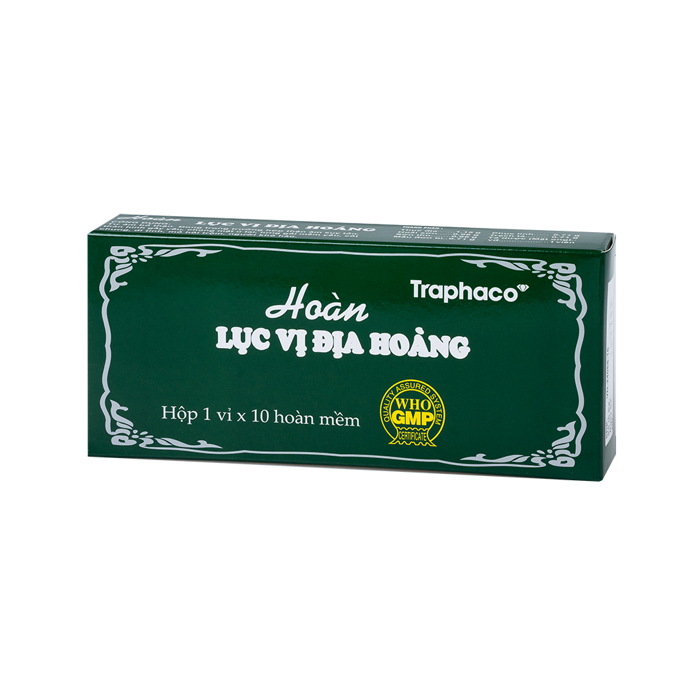Lục vị địa hoàng Hộp 1 vỉ x 10 viên Traphaco