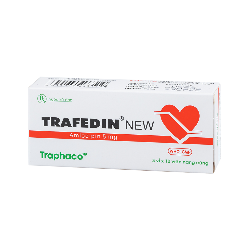 Trafedin New 5mg Hộp 3 vỉ x 10 viên Traphaco