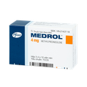 Medrol 4mg Hộp 3 vỉ x 10 viên Pfizer