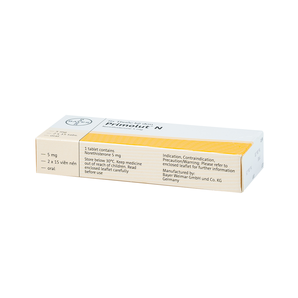 Primolut N Hộp 2 vỉ x 15 viên Bayer