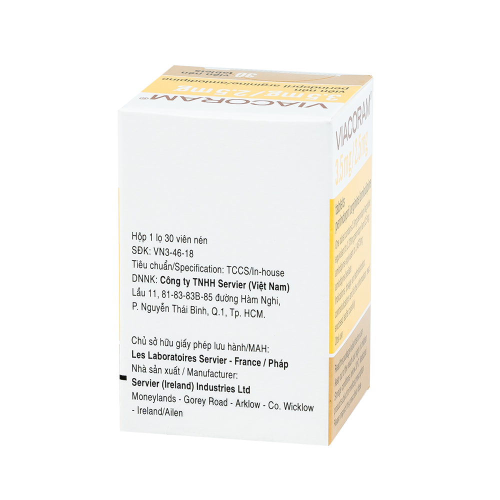 VIACORAM 3.5MG/2.5MG TAB 30'S