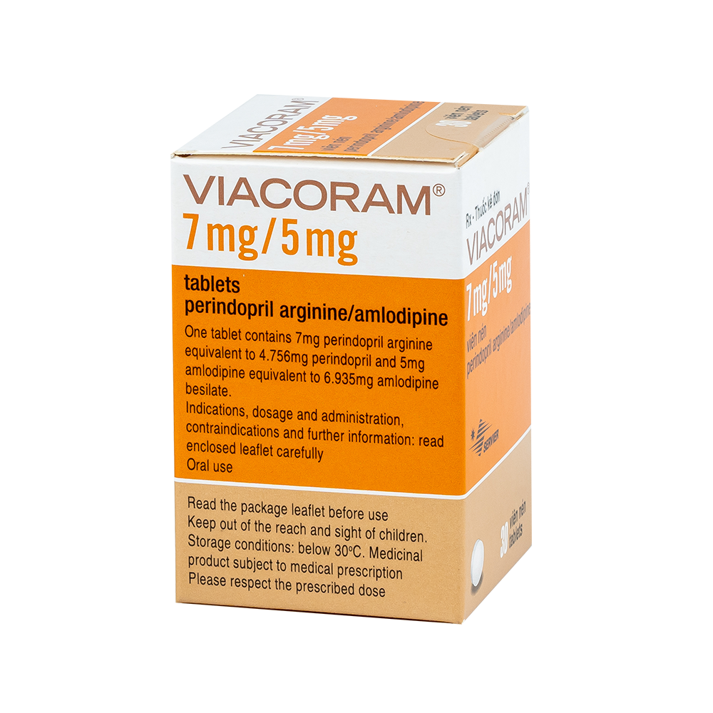 VIACORAM 7MG/5MG TAB 30'S