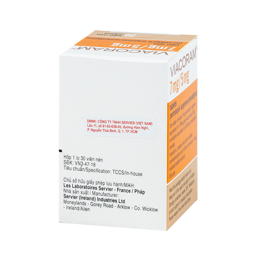 VIACORAM 7MG/5MG TAB 30'S