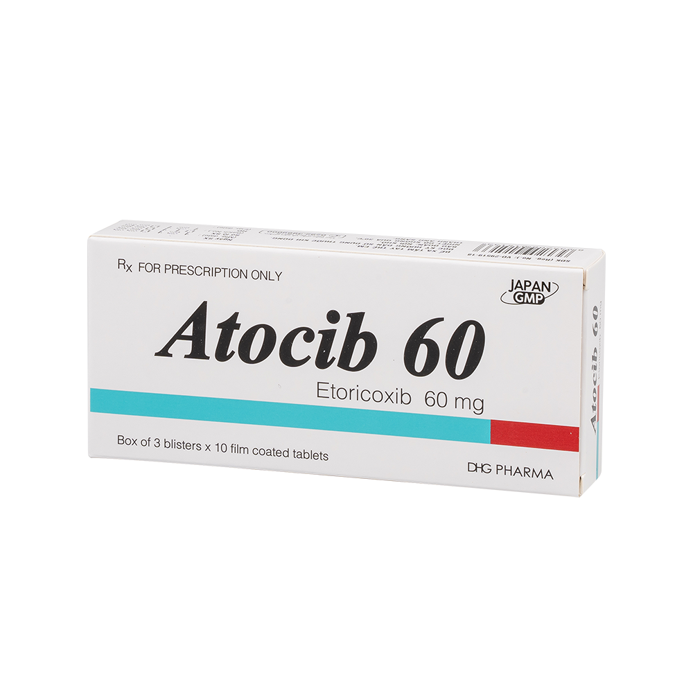 Atocib 60 Hộp 3 Vỉ x 10 Viên DHG