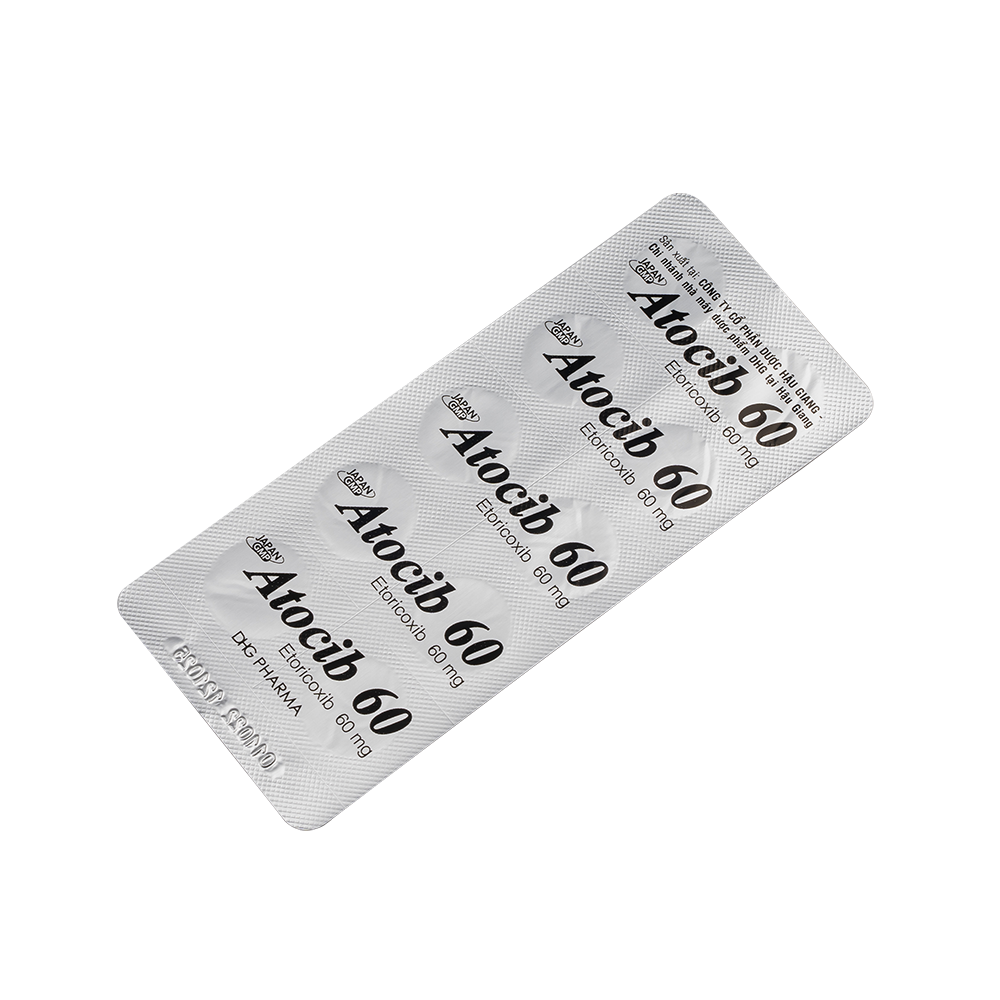 Atocib 60 Hộp 3 Vỉ x 10 Viên DHG