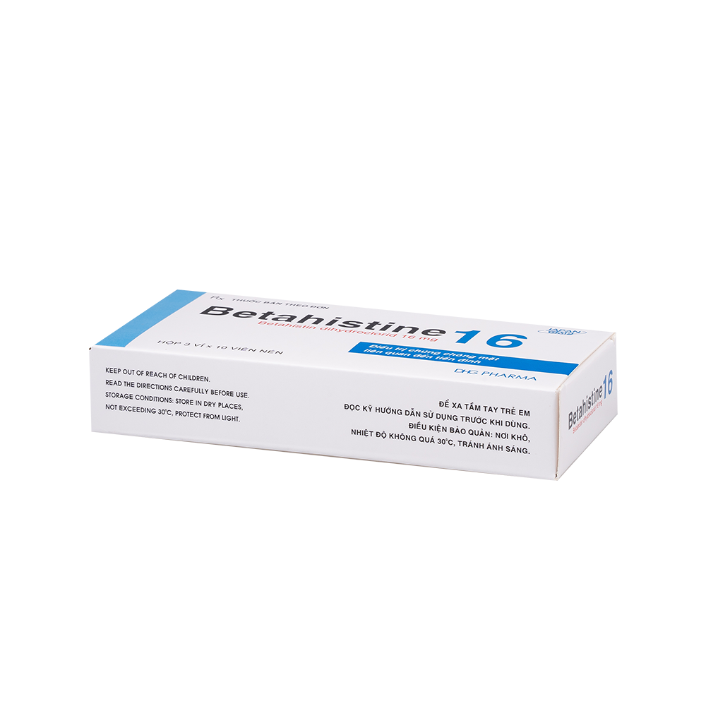 Betahistine Hộp 3 Vỉ x 10 Viên DHG