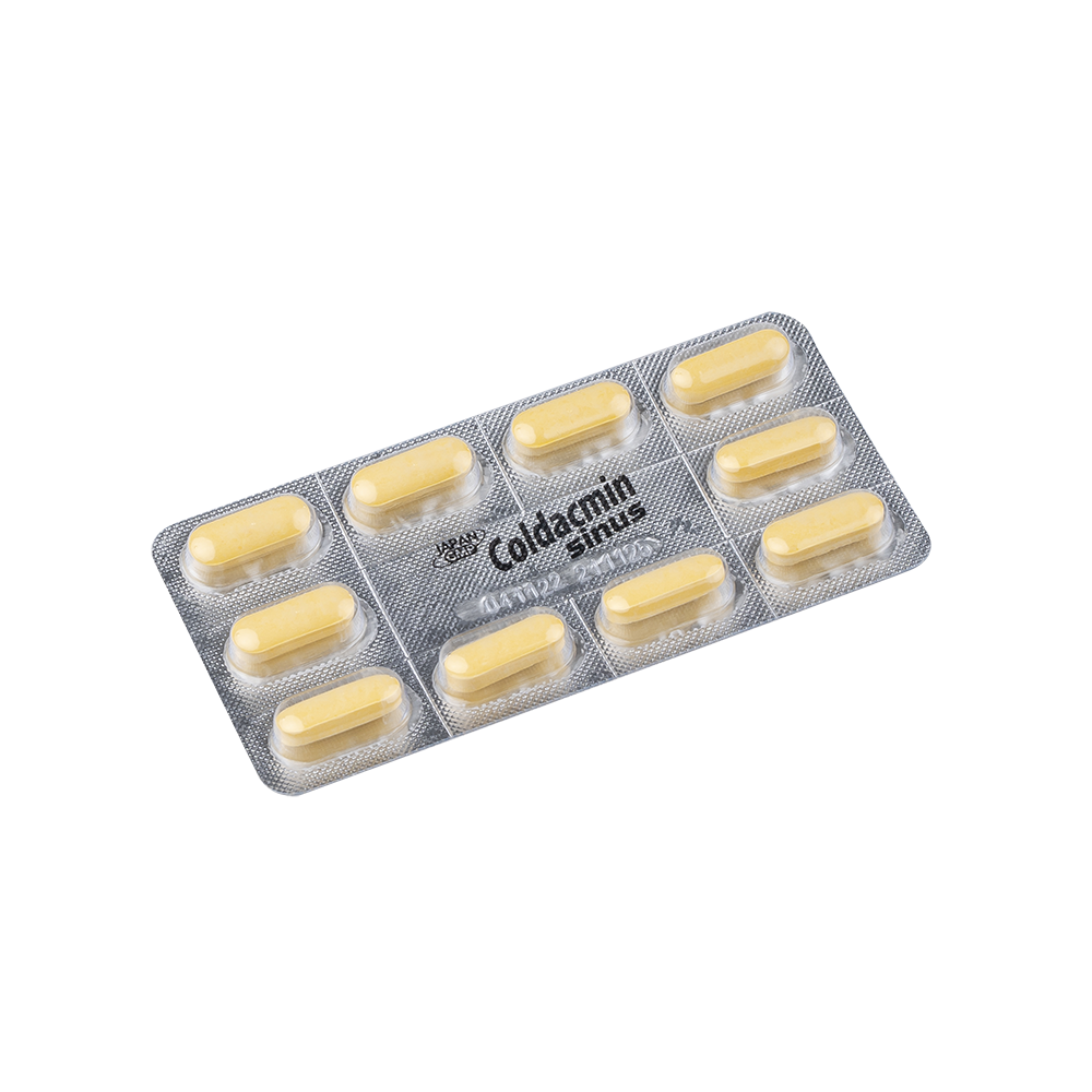 Coldacmin Sinus Hộp 10 vỉ x 10 viên DHG