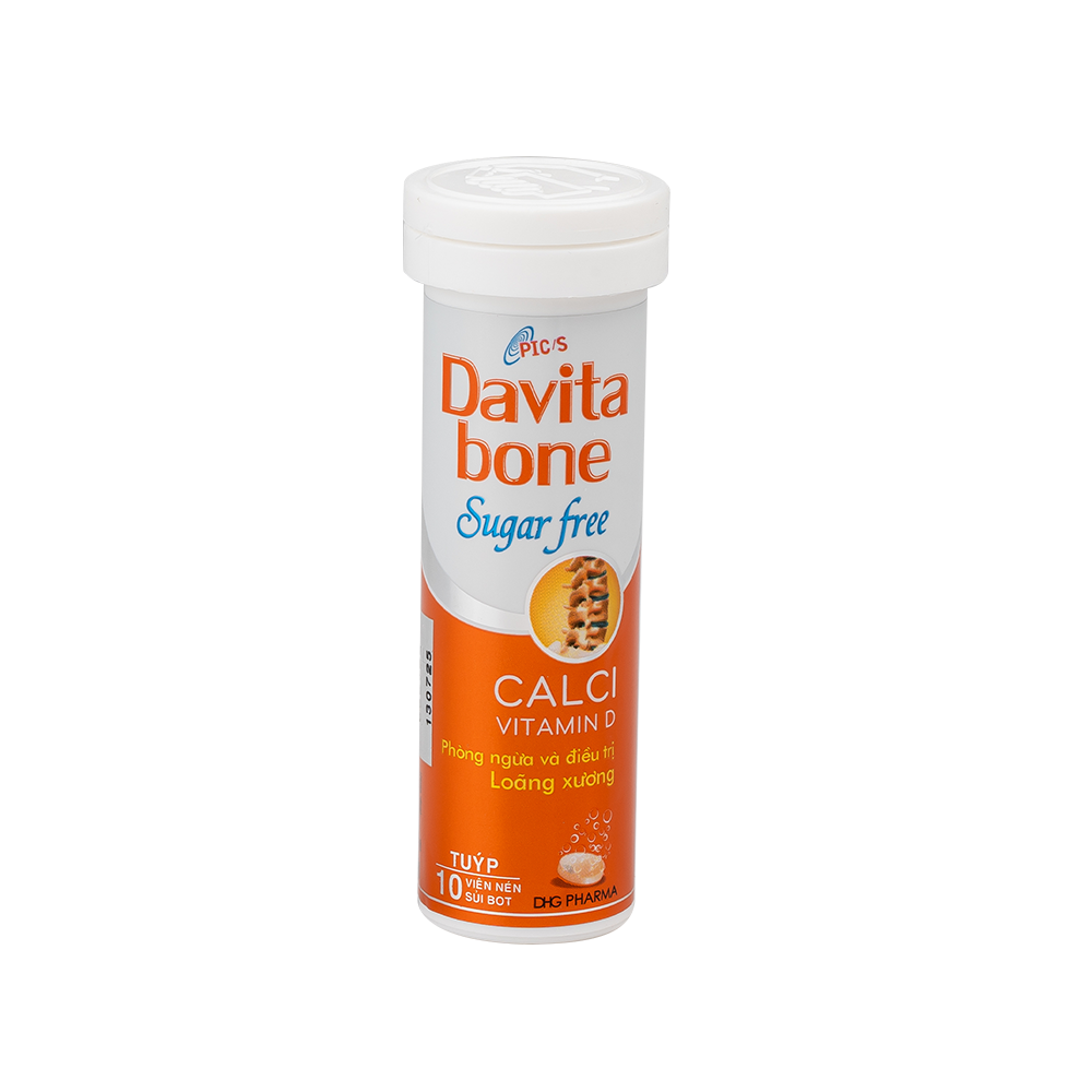 Davita bone Sugar Free Hộp 1 tuýp x 10 viên DHG