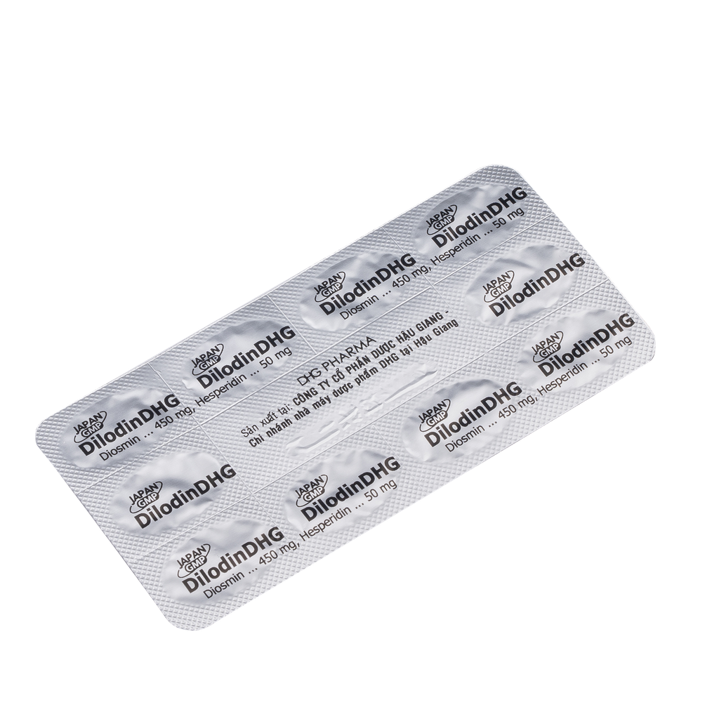 DilodinDHG Hộp 05 vỉ x 10 viên DHG