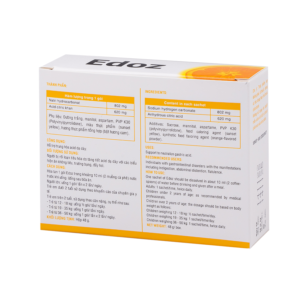 Edoz Hộp 24 gói x 2g DHG