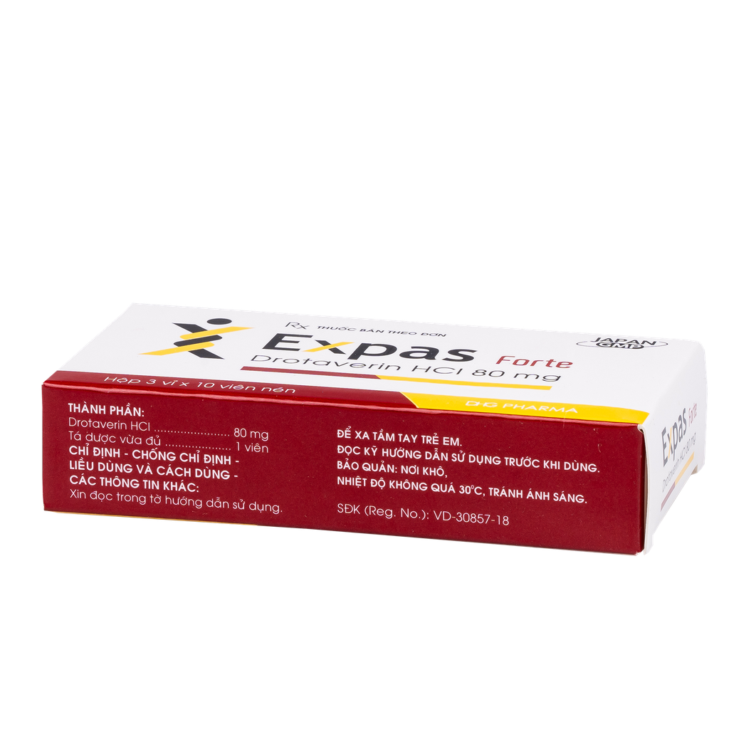 Expas Forte Hộp 3 vỉ x 10 viên DHG