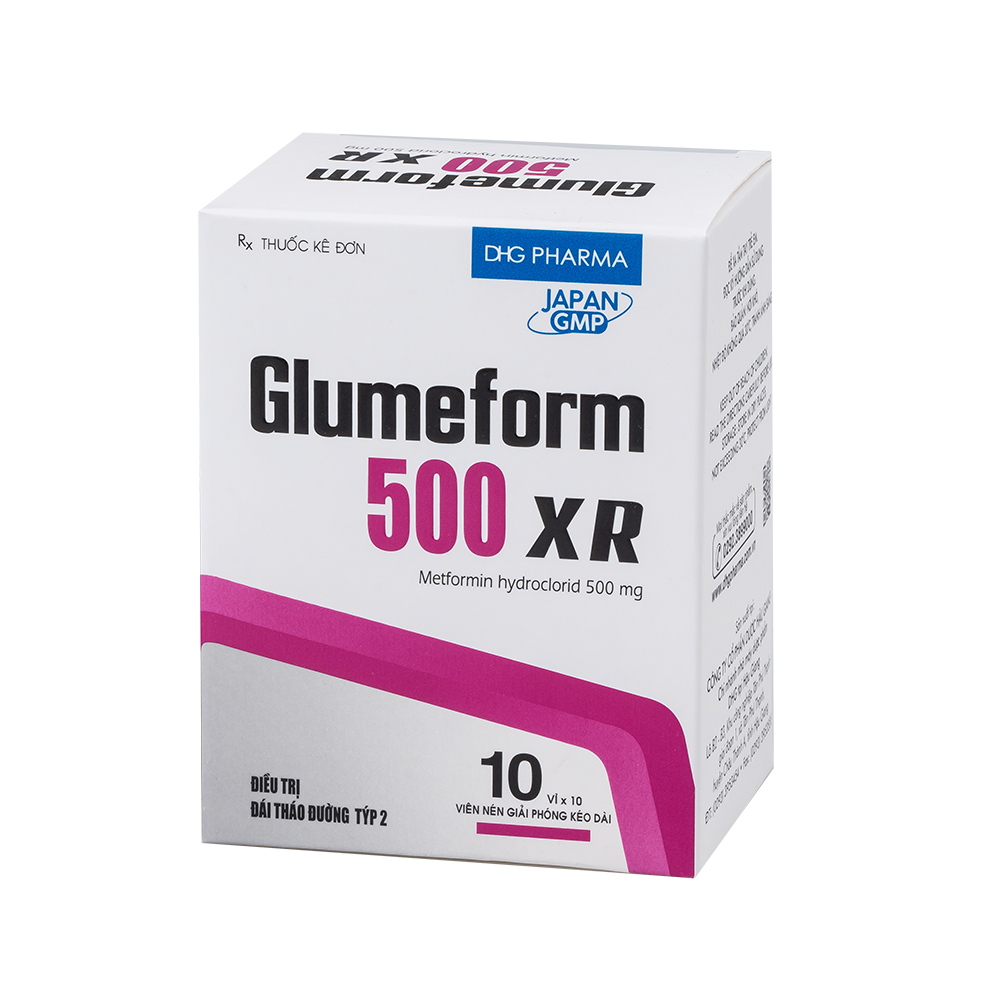 Glumeform 500 XR Hộp 10 vỉ x 10 viên DHG