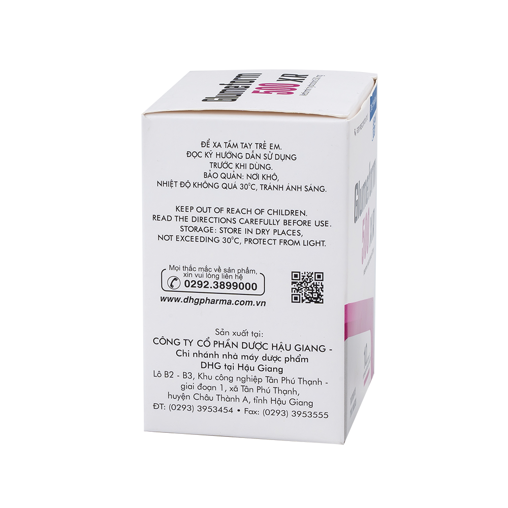 Glumeform 500 XR Hộp 10 vỉ x 10 viên DHG