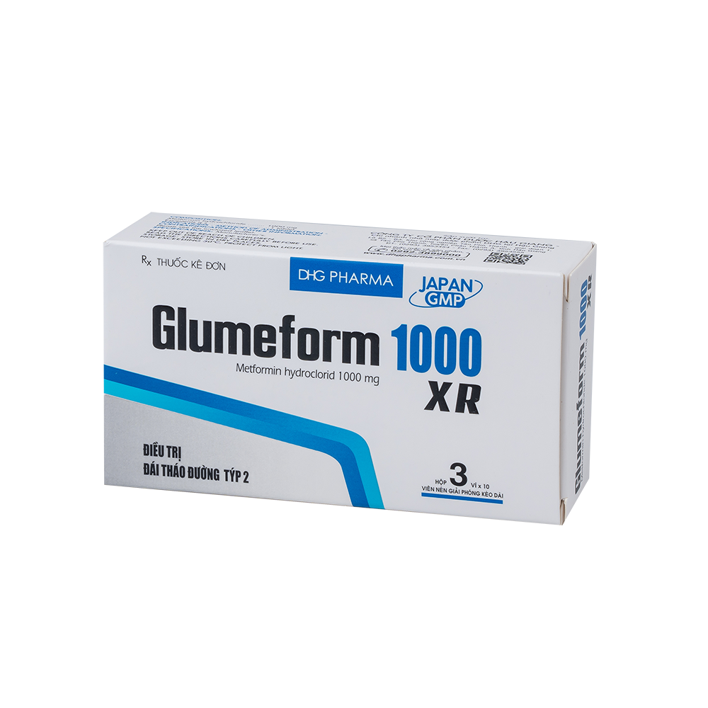 Glumeform 1000 XR Hộp 3 vỉ x 10 viên DHG