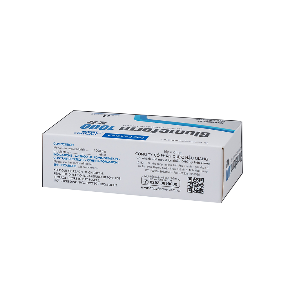 Glumeform 1000 XR Hộp 3 vỉ x 10 viên DHG