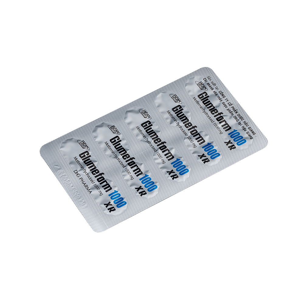 Glumeform 1000 XR Hộp 3 vỉ x 10 viên DHG