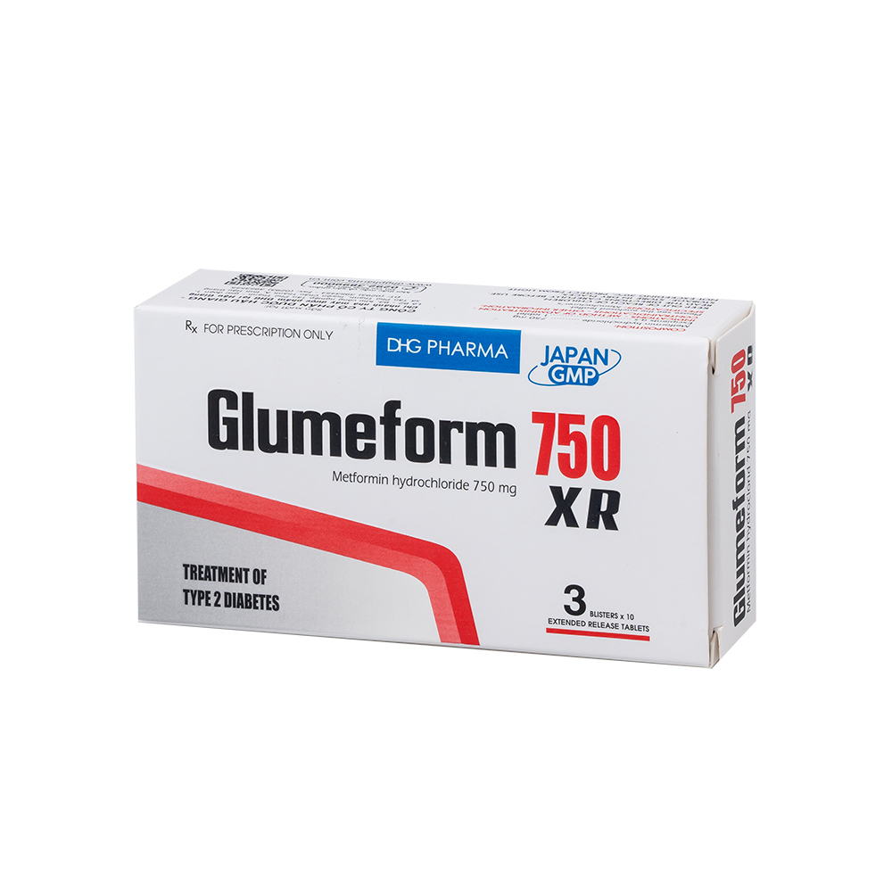 Glumeform 750 XR Hộp 3 vỉ x 10 viên DHG