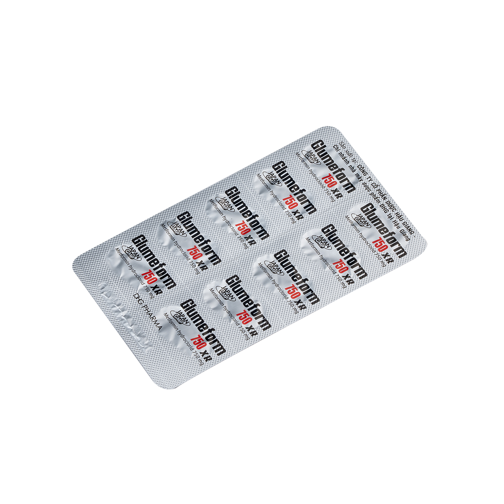 Glumeform 750 XR Hộp 3 vỉ x 10 viên DHG