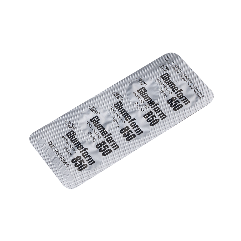 Glumeform 850 Hộp 10 vỉ x 5 viên DHG