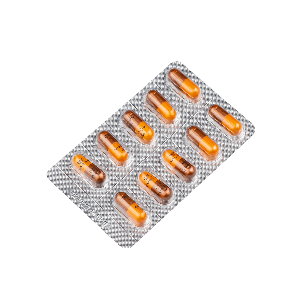 Hagimox capsules (nâu bạc-cam bạc) Hộp 10 Vỉ x 10 Viên DHG