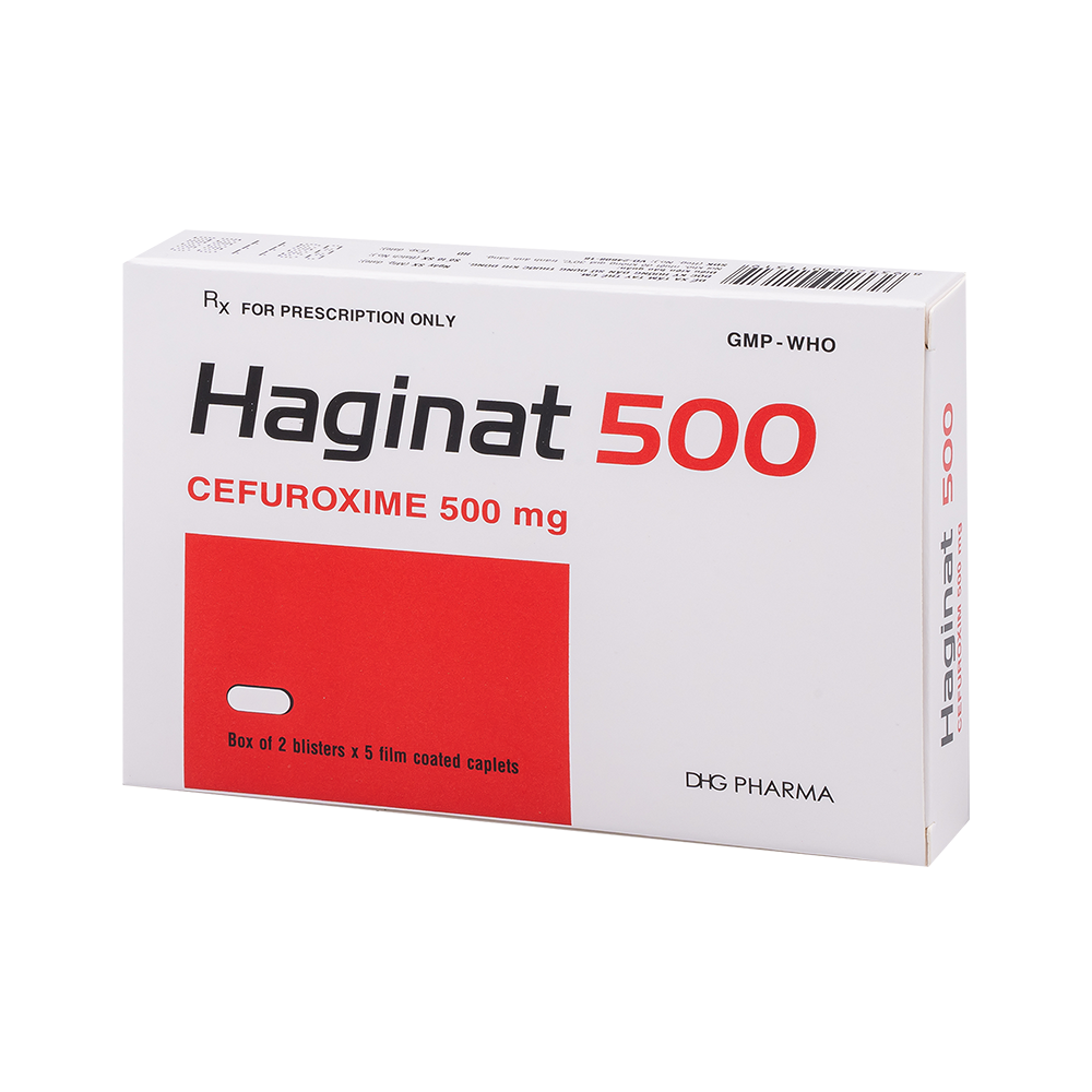 Haginat 500 Hộp 2 Vỉ x 5 Viên DHG