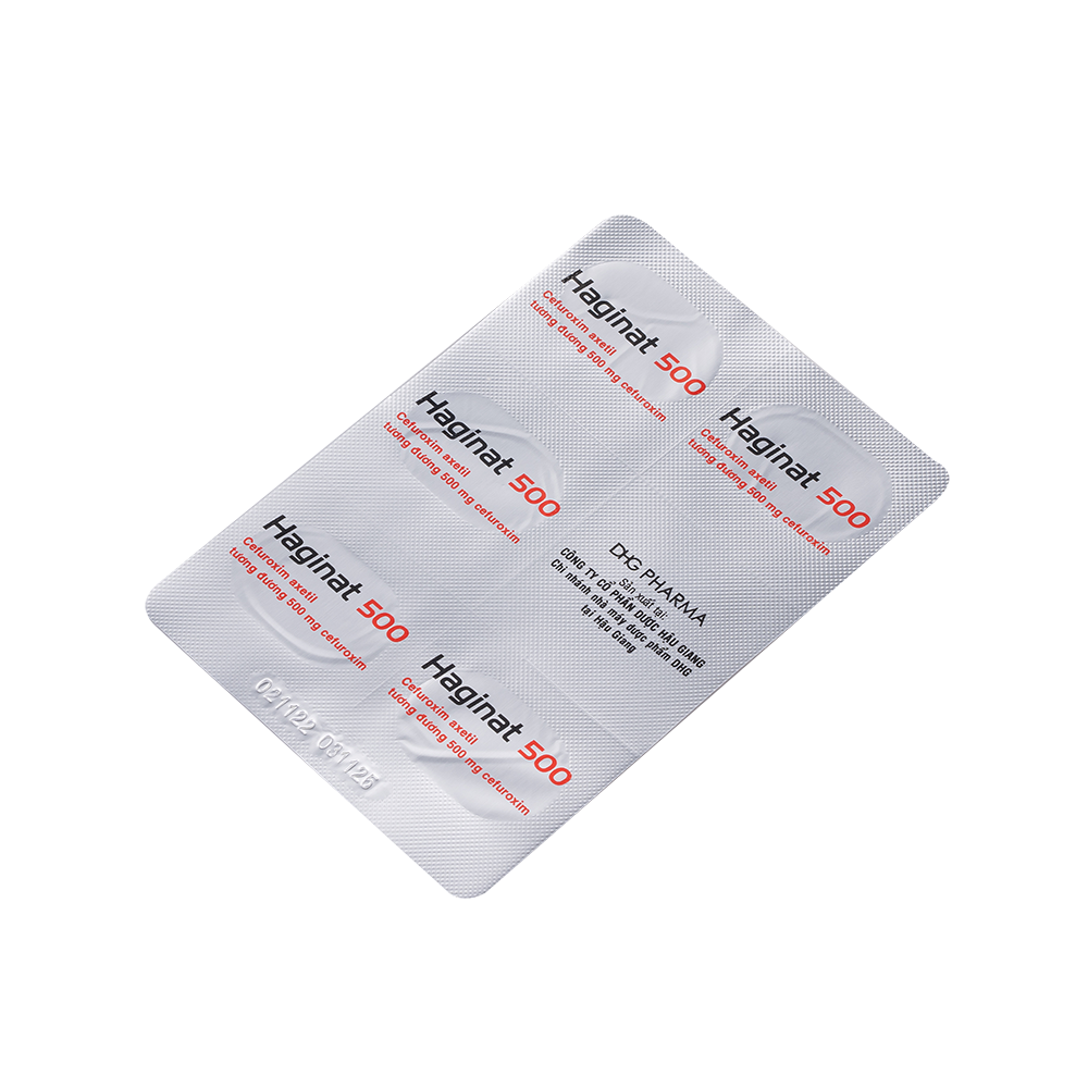 Haginat 500 Hộp 2 Vỉ x 5 Viên DHG