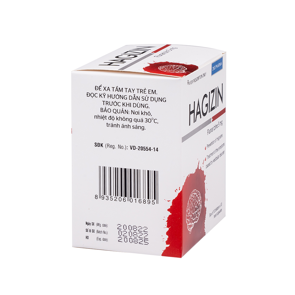 Hagizin Hộp 10 Vỉ x 10 Viên DHG