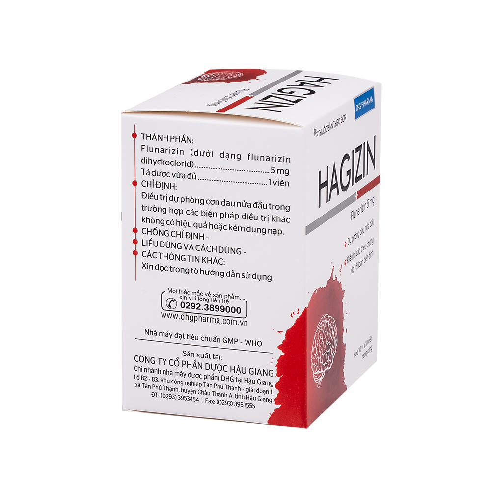 Hagizin Hộp 10 Vỉ x 10 Viên DHG