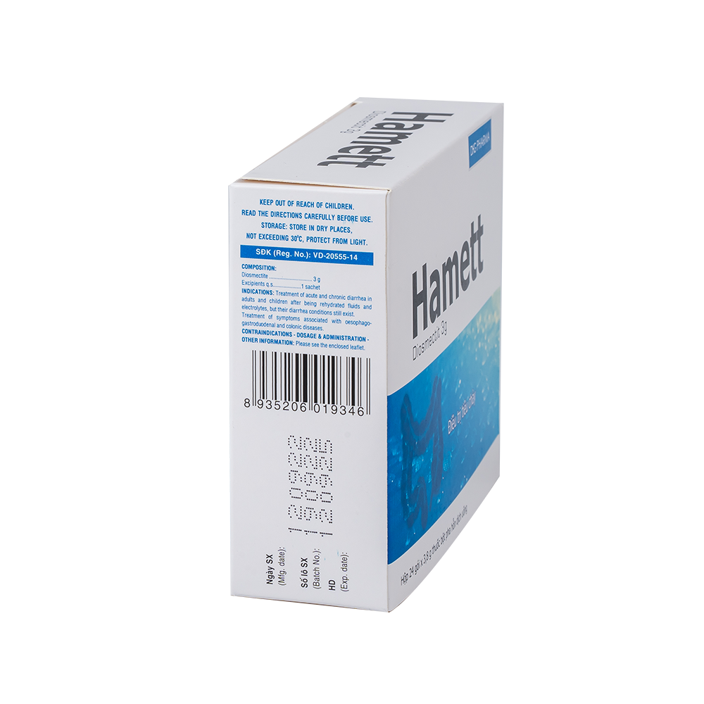 Hamett Hộp 24 gói x 3,8g DHG