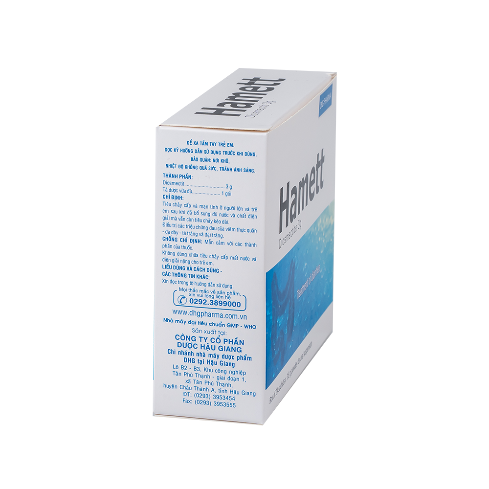 Hamett Hộp 24 gói x 3,8g DHG